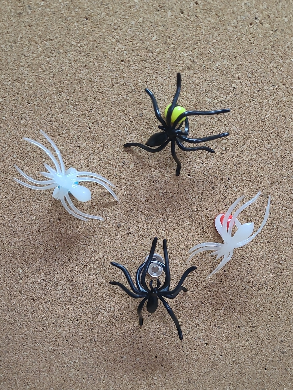 Kids Spider Rings Black & Glow In The Dark Approximately 120 New In Package